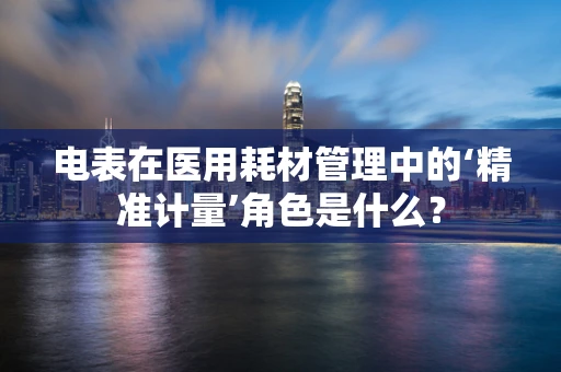 电表在医用耗材管理中的‘精准计量’角色是什么？