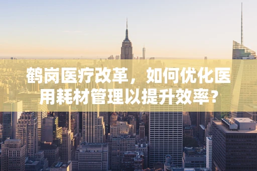 鹤岗医疗改革，如何优化医用耗材管理以提升效率？