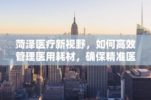 菏泽医疗新视野，如何高效管理医用耗材，确保精准医疗的基石稳固？