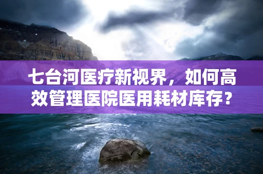 七台河医疗新视界，如何高效管理医院医用耗材库存？