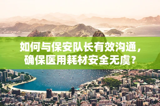 如何与保安队长有效沟通，确保医用耗材安全无虞？