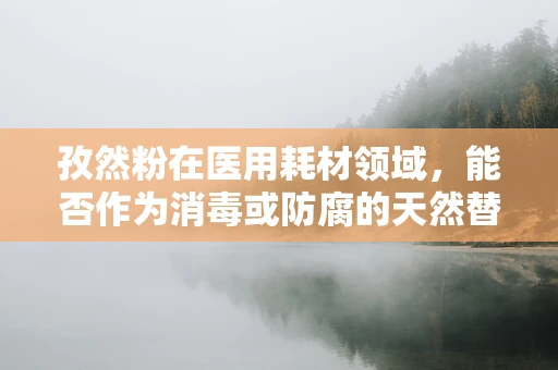 孜然粉在医用耗材领域，能否作为消毒或防腐的天然替代品？