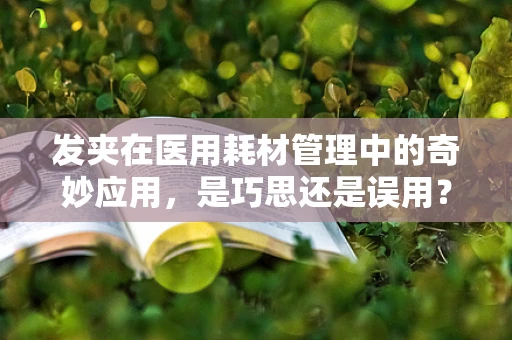 发夹在医用耗材管理中的奇妙应用，是巧思还是误用？