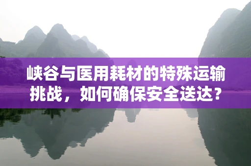 峡谷与医用耗材的特殊运输挑战，如何确保安全送达？