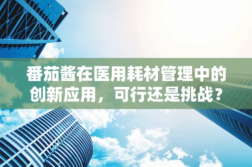 番茄酱在医用耗材管理中的创新应用，可行还是挑战？