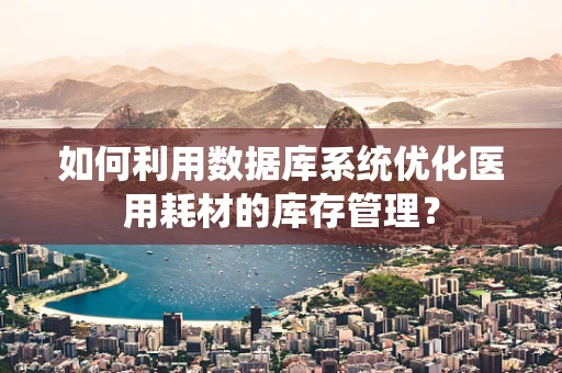 如何利用数据库系统优化医用耗材的库存管理？