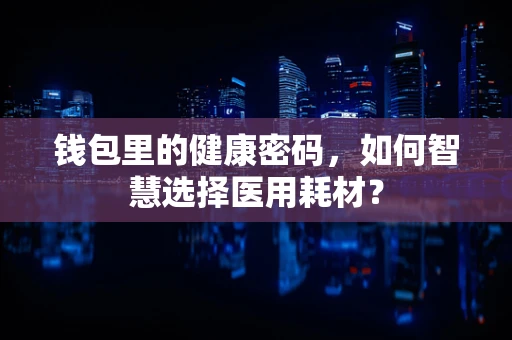 钱包里的健康密码，如何智慧选择医用耗材？