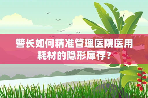 警长如何精准管理医院医用耗材的隐形库存？