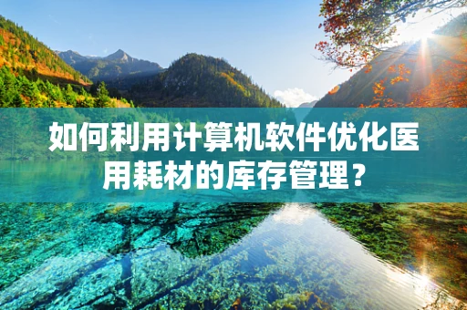 如何利用计算机软件优化医用耗材的库存管理？
