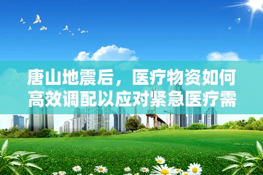 唐山地震后，医疗物资如何高效调配以应对紧急医疗需求？