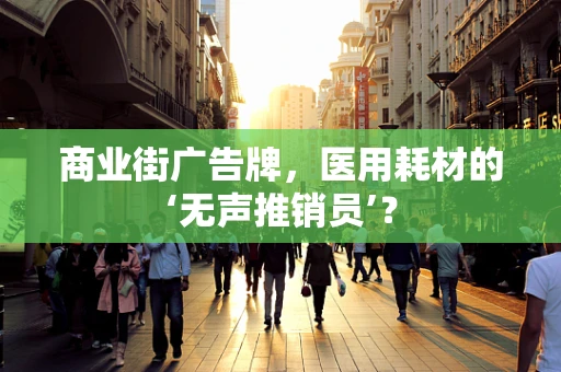 商业街广告牌，医用耗材的‘无声推销员’？