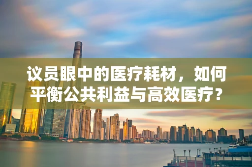 议员眼中的医疗耗材，如何平衡公共利益与高效医疗？