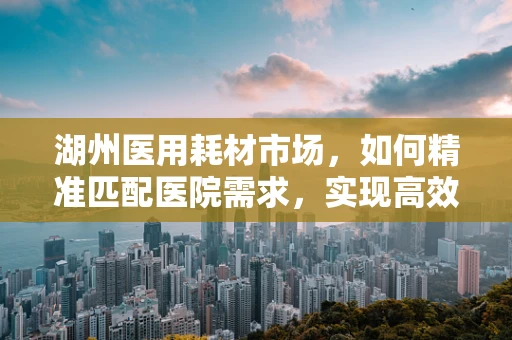 湖州医用耗材市场，如何精准匹配医院需求，实现高效供应？