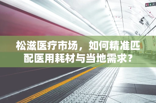 松滋医疗市场，如何精准匹配医用耗材与当地需求？
