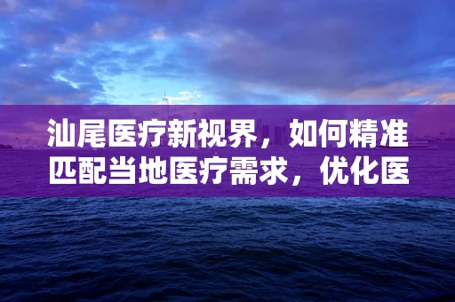 汕尾医疗新视界，如何精准匹配当地医疗需求，优化医用耗材供应？