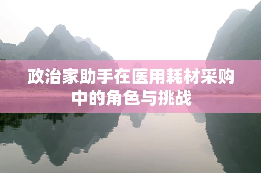 政治家助手在医用耗材采购中的角色与挑战