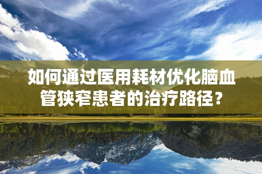 如何通过医用耗材优化脑血管狭窄患者的治疗路径？