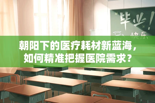 朝阳下的医疗耗材新蓝海，如何精准把握医院需求？