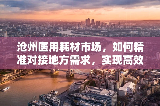 沧州医用耗材市场，如何精准对接地方需求，实现高效供应？
