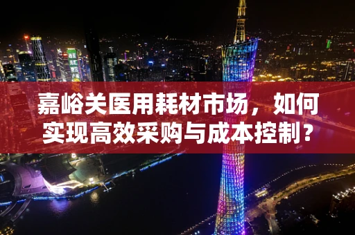 嘉峪关医用耗材市场，如何实现高效采购与成本控制？