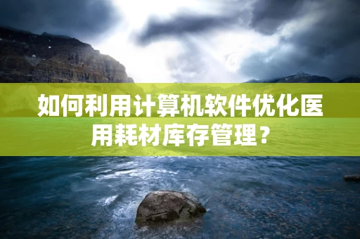 如何利用计算机软件优化医用耗材库存管理？
