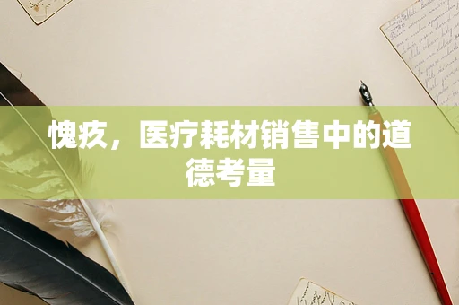 愧疚，医疗耗材销售中的道德考量