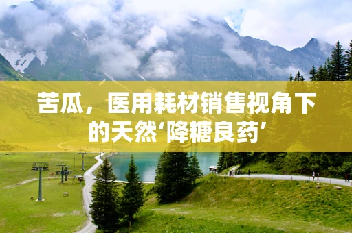 苦瓜，医用耗材销售视角下的天然‘降糖良药’