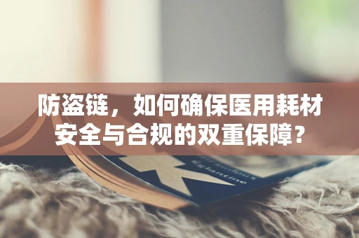 防盗链，如何确保医用耗材安全与合规的双重保障？