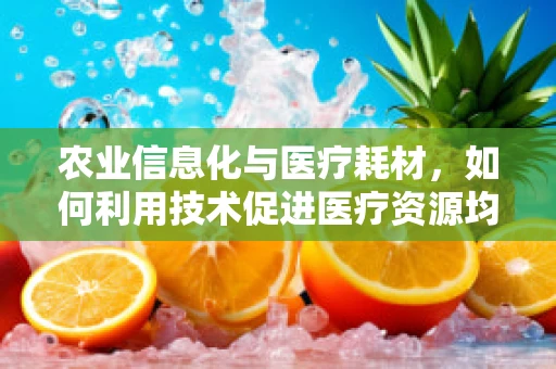 农业信息化与医疗耗材，如何利用技术促进医疗资源均衡？