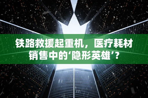 铁路救援起重机，医疗耗材销售中的‘隐形英雄’？