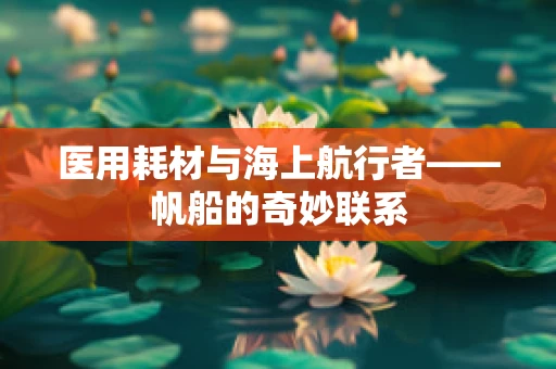 医用耗材与海上航行者——帆船的奇妙联系