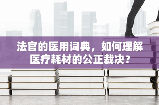 法官的医用词典，如何理解医疗耗材的公正裁决？