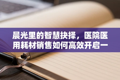 晨光里的智慧抉择，医院医用耗材销售如何高效开启一天？