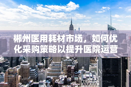 郴州医用耗材市场，如何优化采购策略以提升医院运营效率？
