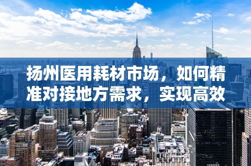 扬州医用耗材市场，如何精准对接地方需求，实现高效采购？