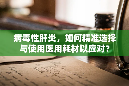 病毒性肝炎，如何精准选择与使用医用耗材以应对？