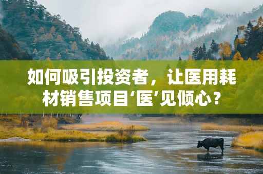 如何吸引投资者，让医用耗材销售项目‘医’见倾心？