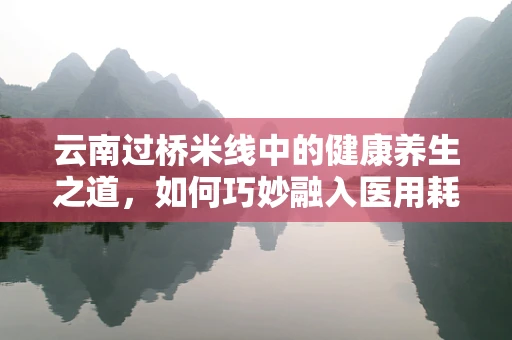 云南过桥米线中的健康养生之道，如何巧妙融入医用耗材的智慧选择？