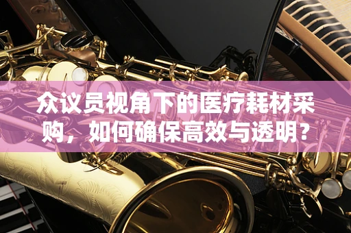 众议员视角下的医疗耗材采购，如何确保高效与透明？
