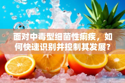 面对中毒型细菌性痢疾，如何快速识别并控制其发展？