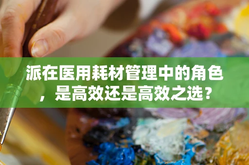 派在医用耗材管理中的角色，是高效还是高效之选？