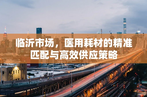 临沂市场，医用耗材的精准匹配与高效供应策略