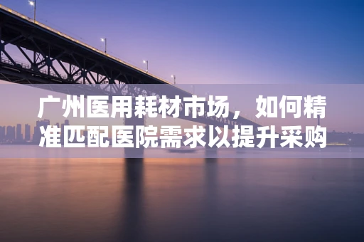 广州医用耗材市场，如何精准匹配医院需求以提升采购效率？