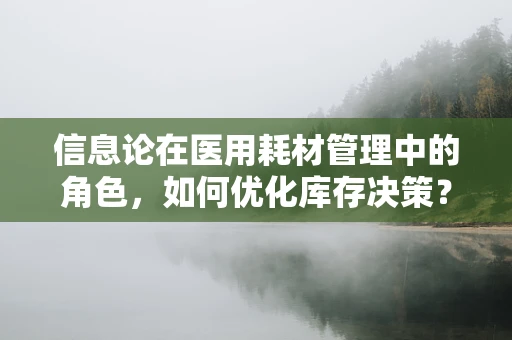 信息论在医用耗材管理中的角色，如何优化库存决策？