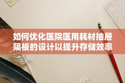 如何优化医院医用耗材抽屉隔板的设计以提升存储效率？