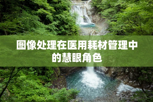 图像处理在医用耗材管理中的慧眼角色