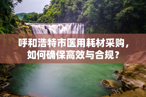 呼和浩特市医用耗材采购，如何确保高效与合规？