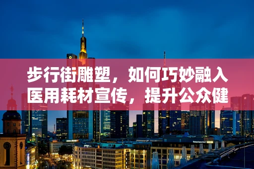步行街雕塑，如何巧妙融入医用耗材宣传，提升公众健康意识？