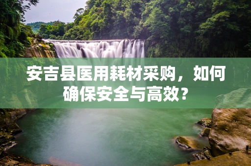 安吉县医用耗材采购，如何确保安全与高效？