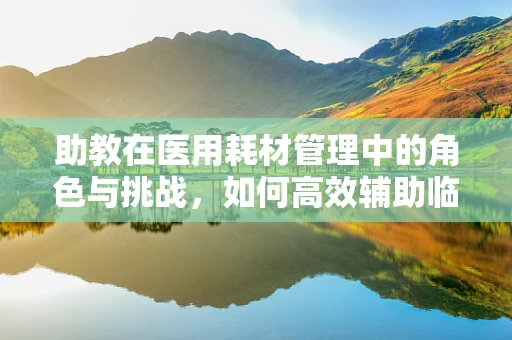 助教在医用耗材管理中的角色与挑战，如何高效辅助临床决策？